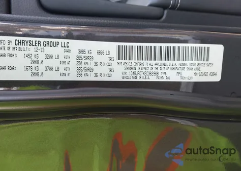 2014 Jeep Grand Cherokee Overland from USA, damaged, VIN 1C4RJFCTXEC362968